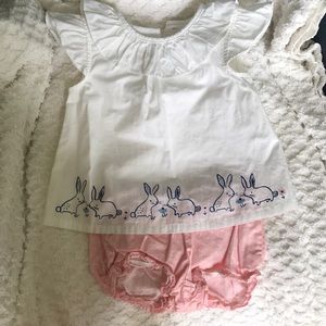 Gymboree bunny Bloomer Set
